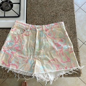 Zara Colorful Jean shorts